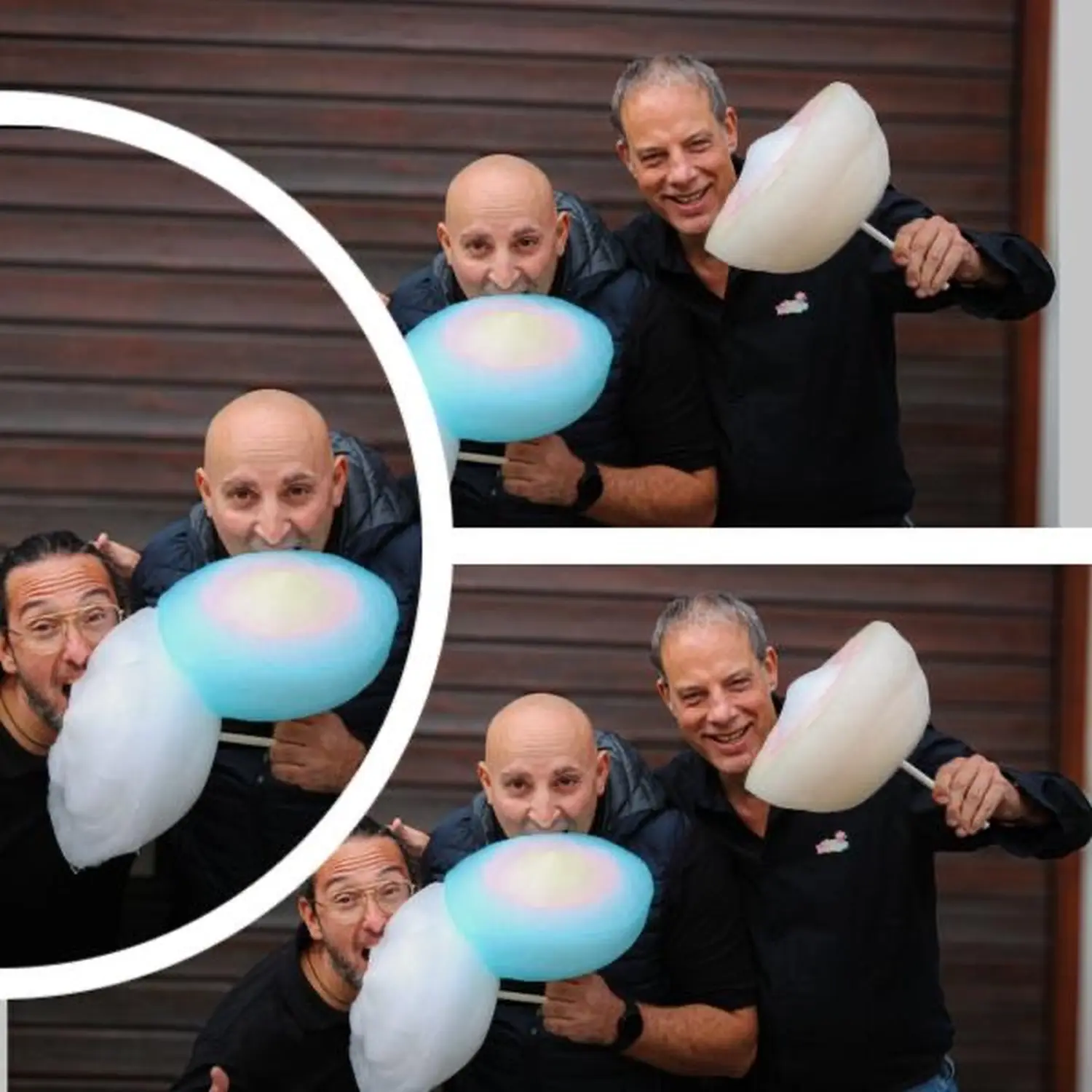 Pasquale Granauro, Gaetano Collerone, Andreas Köhln mit Team