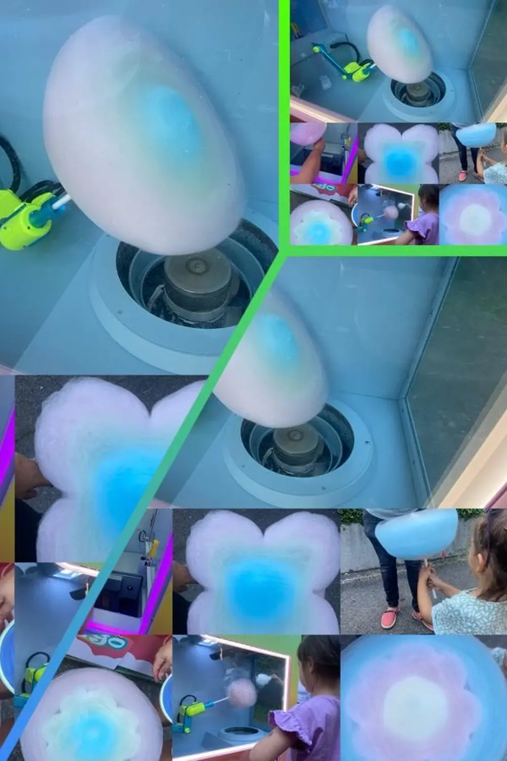 Kinder genießen Zuckerwatte von Pasquale Granauro, Gaetano Collerone, Andreas Köhln