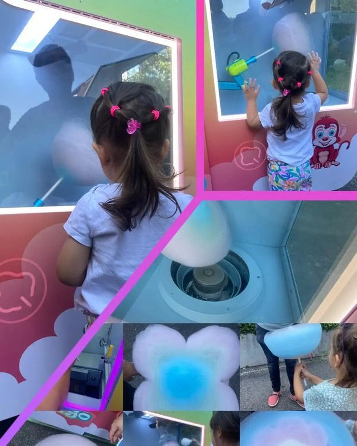 Kinder genießen Zuckerwatte von Pasquale Granauro, Gaetano Collerone, Andreas Köhln