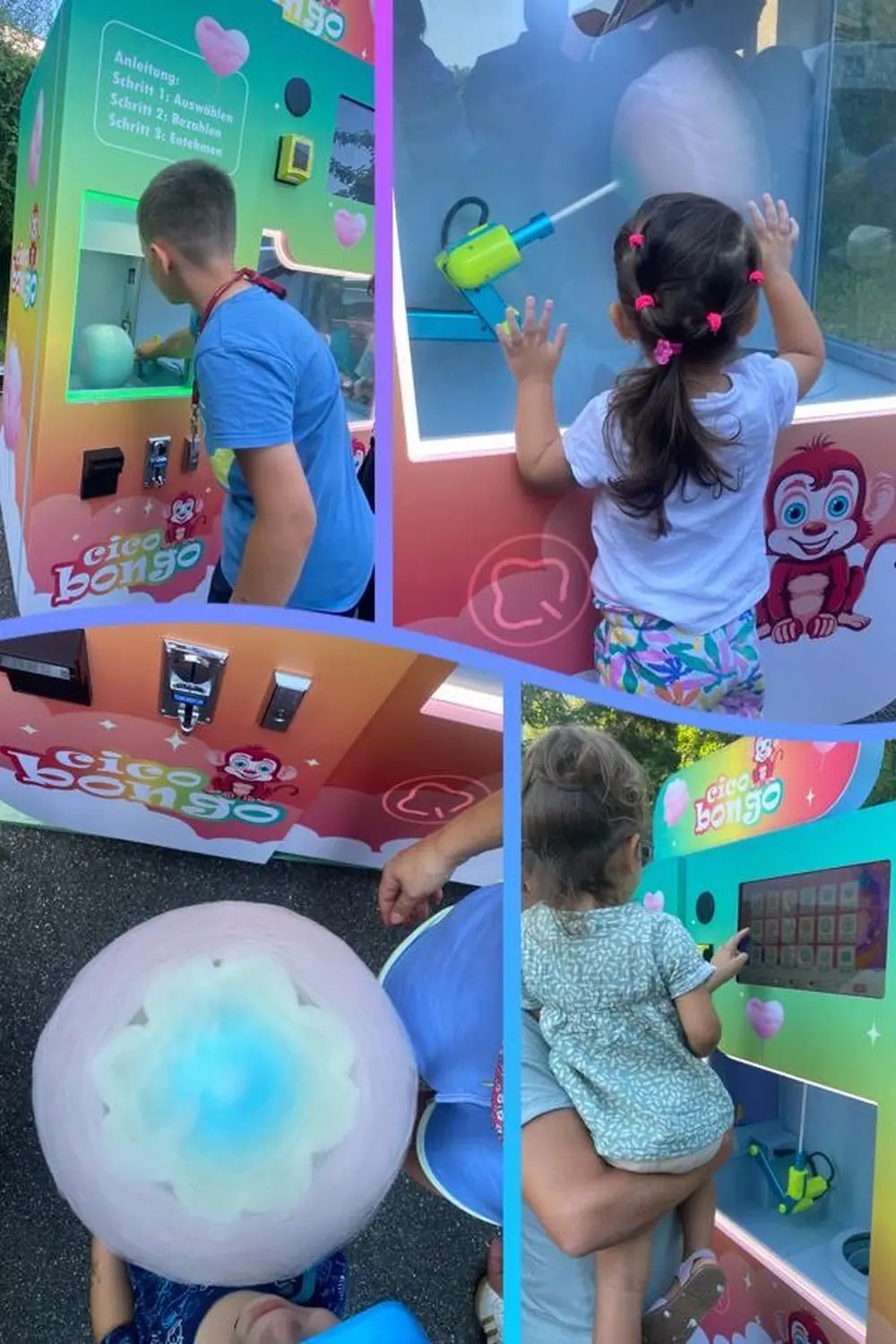 Kinder genießen Zuckerwatte von Pasquale Granauro, Gaetano Collerone, Andreas Köhln
